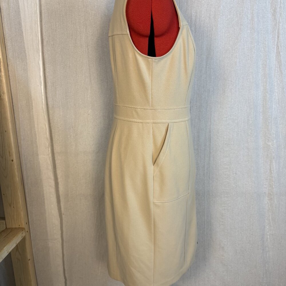 Tommy Hilfiger Womens Dress Size 12 Beige Tan Stretch Bodycon Work Dress F427 - Picture 6 of 10